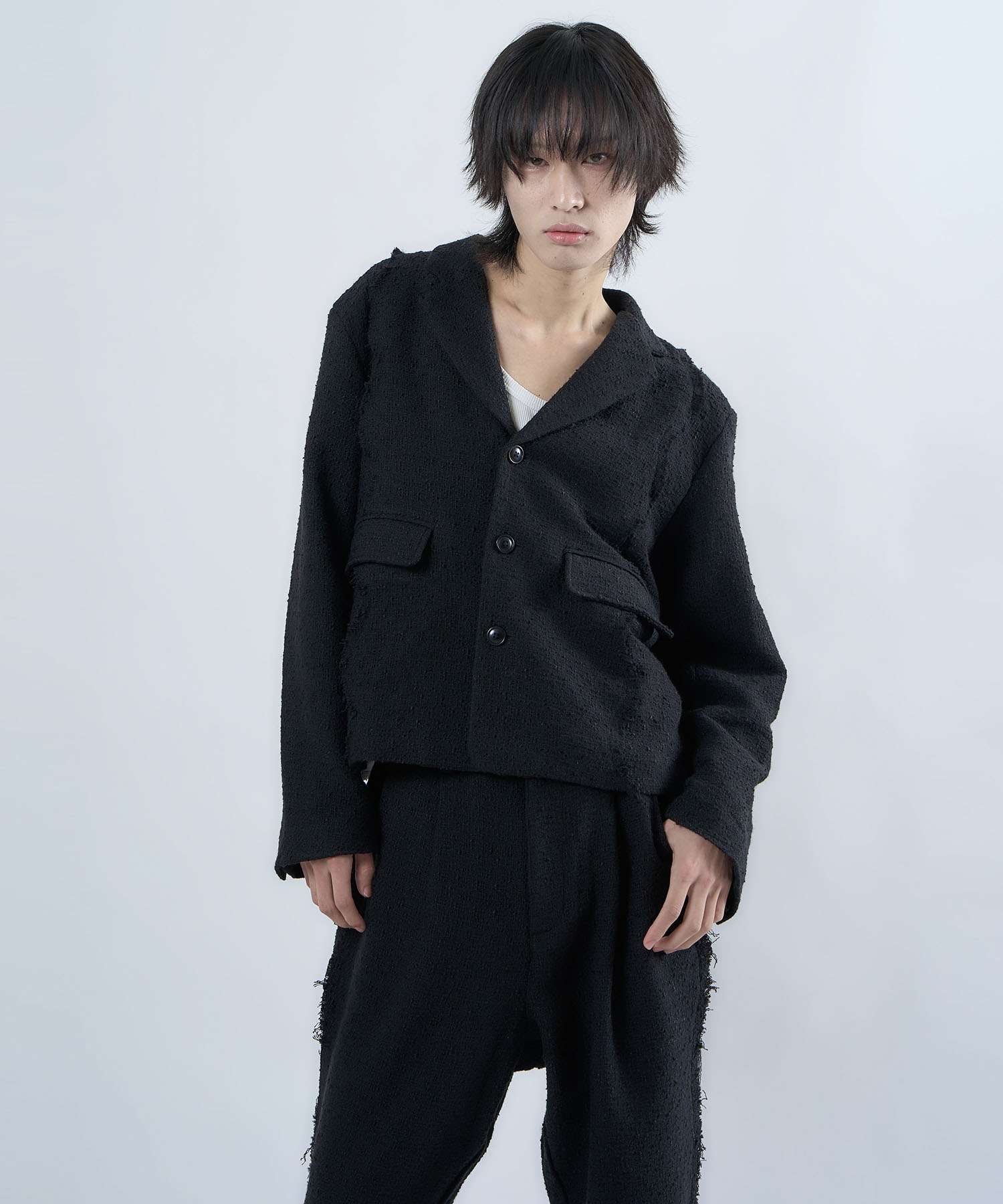 Ivy line tweed jacket