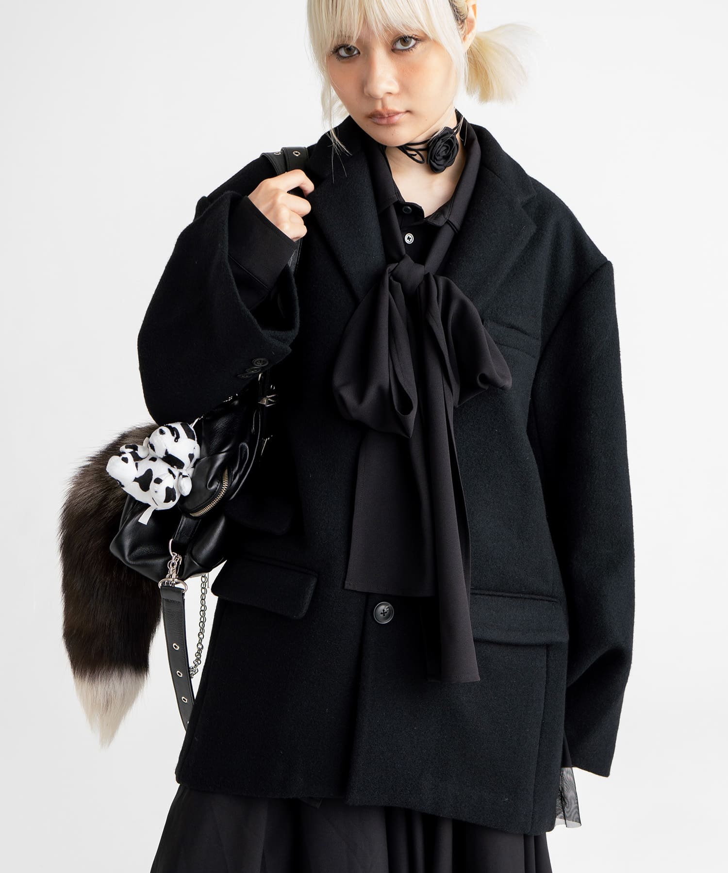 【PREORDER：9/26~】wool×sheer over jacket